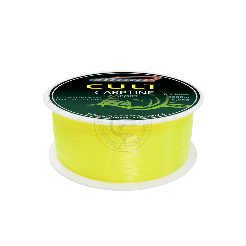 Леска Climax CULT Carp Line Z-Sport Fluo-Yellow ― Fishing Service
