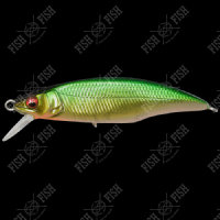 Воблер Megabass GREAT HUNTING 50 FLAT SIDE (F) col. M LIME GOLD